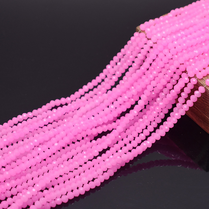 Glass Seed Beads 2Mm Jewelry Making - Helder perzik roze 1 2 3