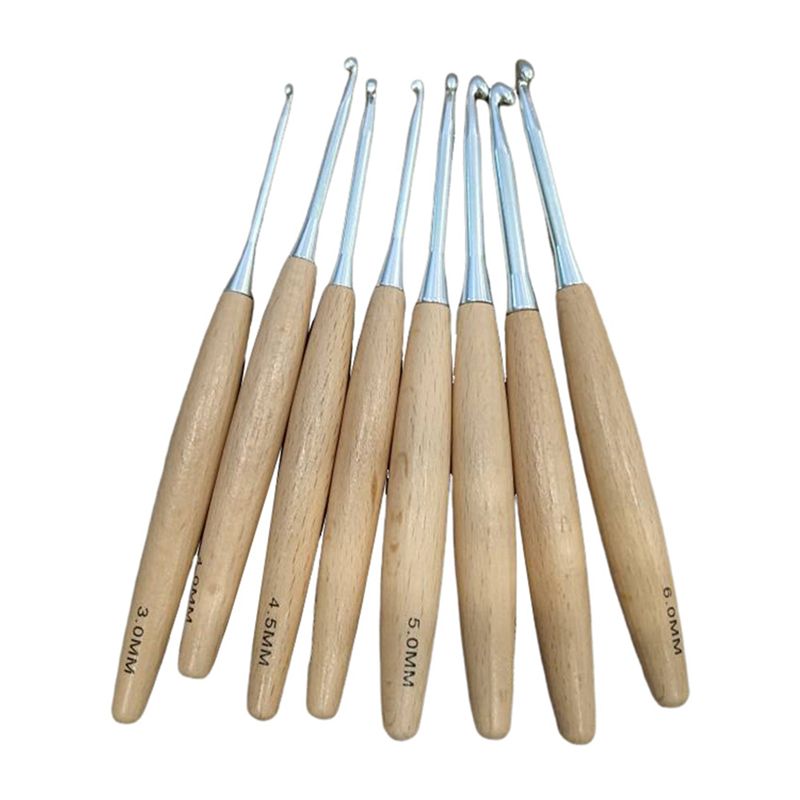 M12K – set van 40 houten haakn - Wooden Crochet Hooks Ergonomic Handle recensie en prijs