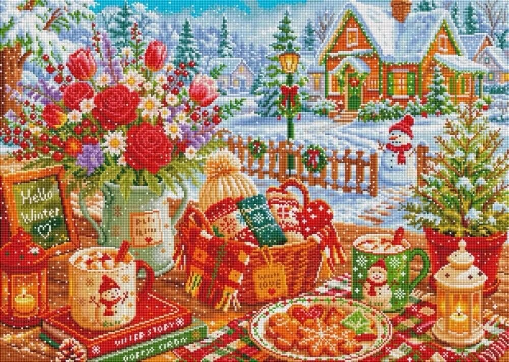 9CT 14ct Winter Gedrukte Kits  - Cotton Embroidery Thread Skeins recensie en prijs