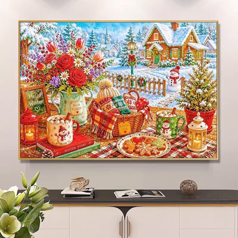 9CT 14ct Winter Gedrukte Kits  - Cotton Embroidery Thread Skeins recensie en prijs